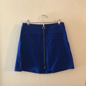 Royal blue skirt